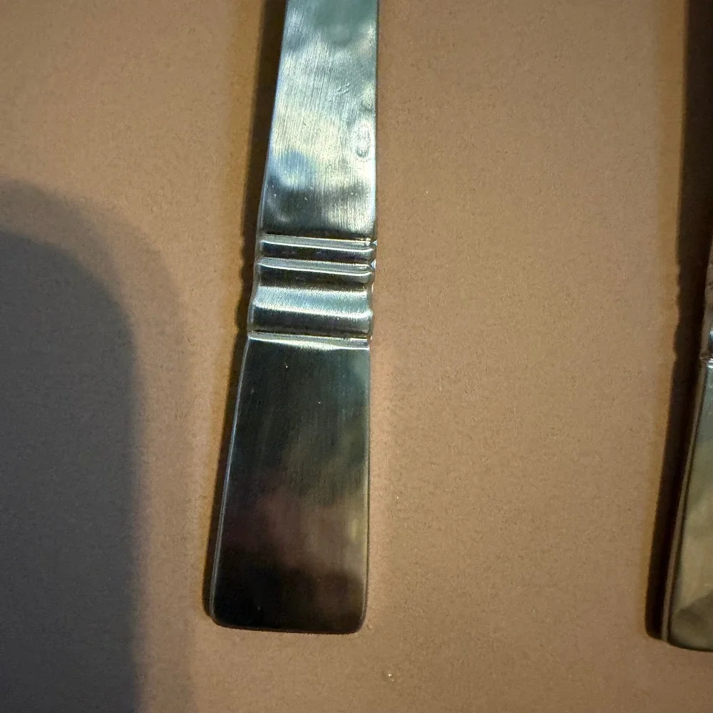 Gorham Baluster Hammered 18/8 Stainless Soup Spoons Tablespoons Set of 4 7
